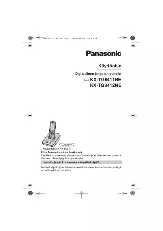 Mode d'emploi PANASONIC KX-TG8412NE