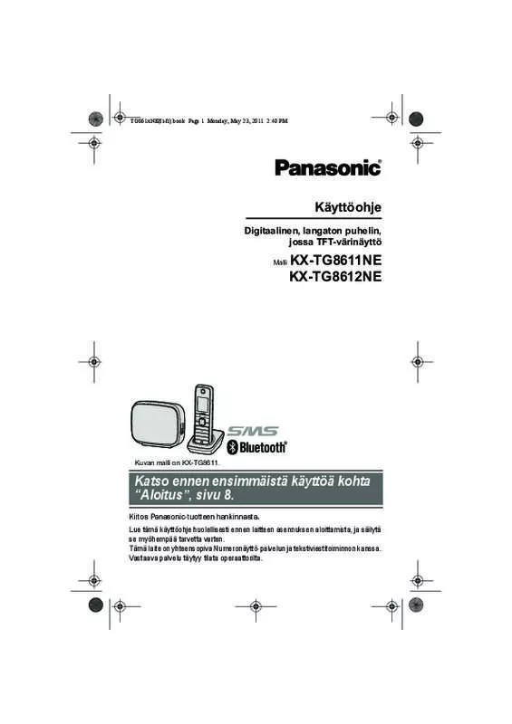 Mode d'emploi PANASONIC KX-TG8611NE