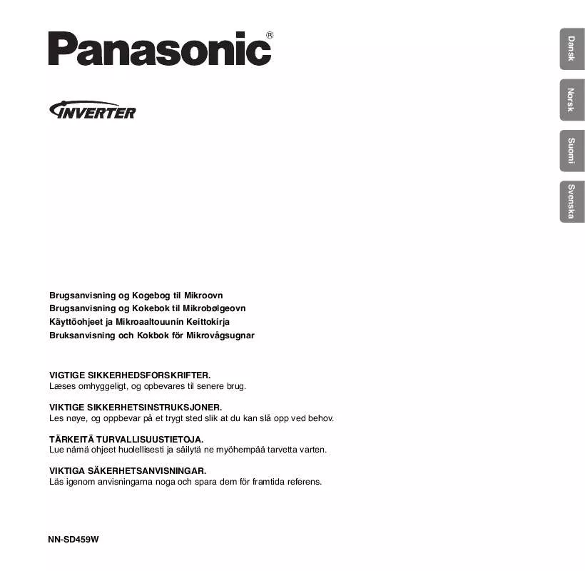 Mode d'emploi PANASONIC NN-SD459WEPG