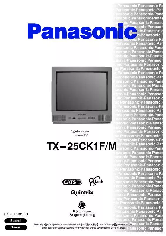 Mode d'emploi PANASONIC TX-25CK1FM