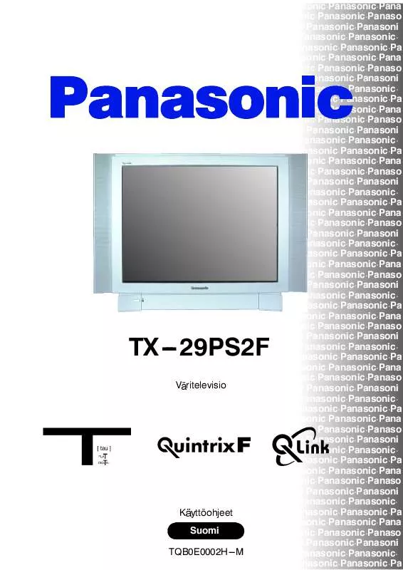 Mode d'emploi PANASONIC TX-29PS2F