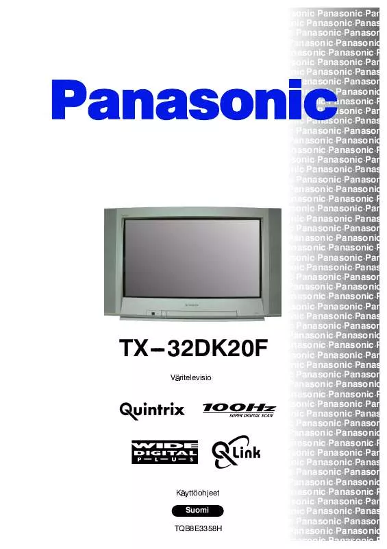 Mode d'emploi PANASONIC TX-32DK20F