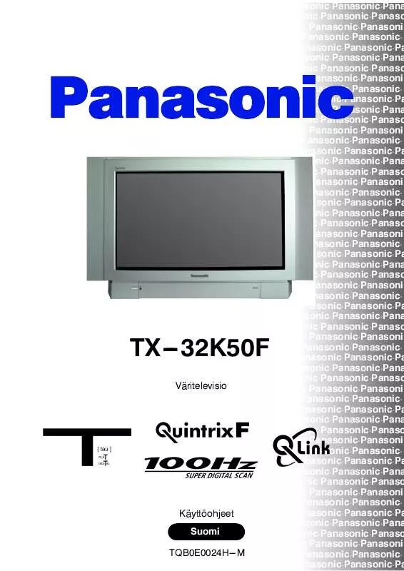 Mode d'emploi PANASONIC TX-32K50F