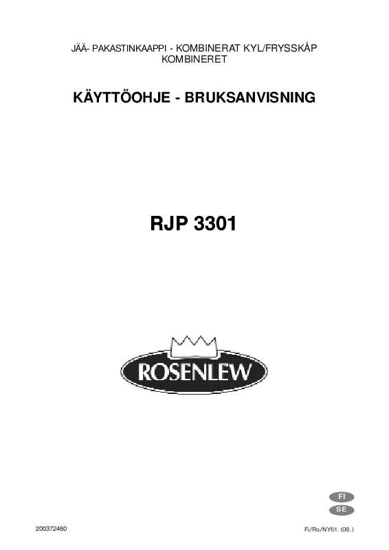 Mode d'emploi ROSENLEW RJP 3301