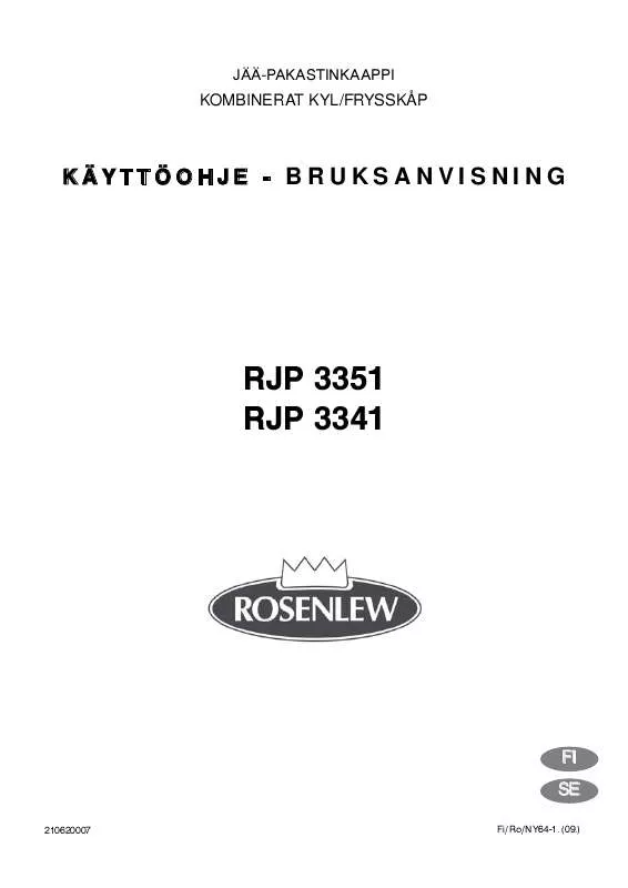 Mode d'emploi ROSENLEW RJP 3341
