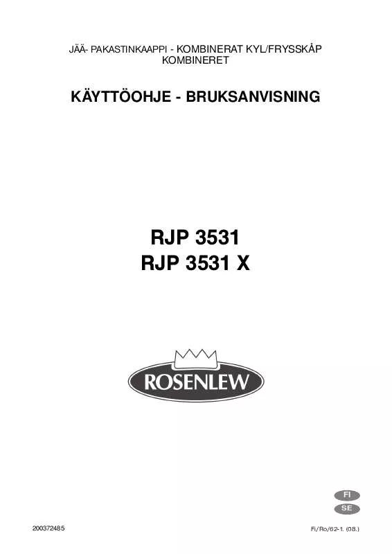 Mode d'emploi ROSENLEW RJP 3531 X