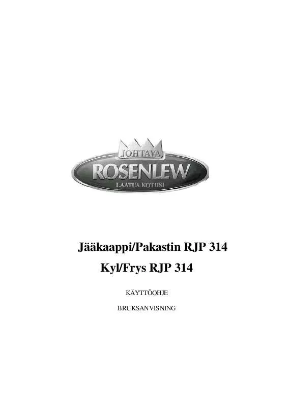 Mode d'emploi ROSENLEW RJP314