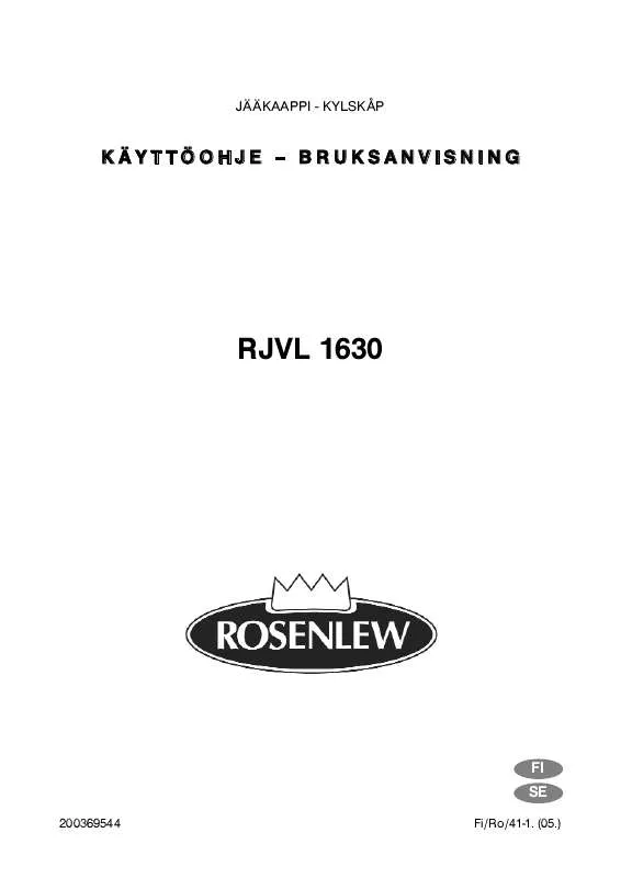 Mode d'emploi ROSENLEW RJVL 1630