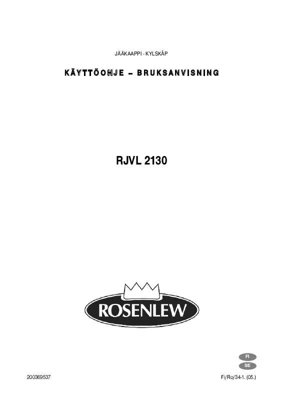 Mode d'emploi ROSENLEW RJVL 2130