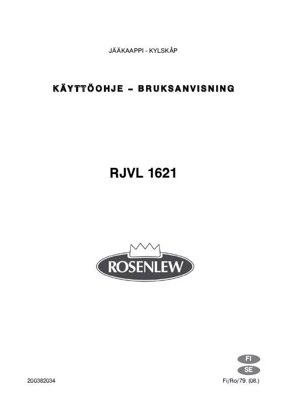 Mode d'emploi ROSENLEW RJVL1621