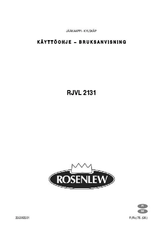 Mode d'emploi ROSENLEW RJVL2131