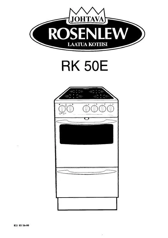 Mode d'emploi ROSENLEW RK50E