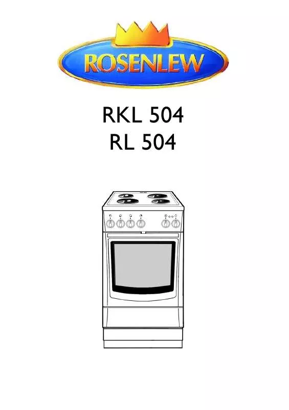 Mode d'emploi ROSENLEW RKL504