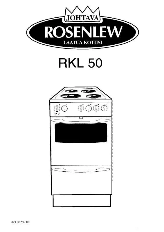 Mode d'emploi ROSENLEW RKL50T
