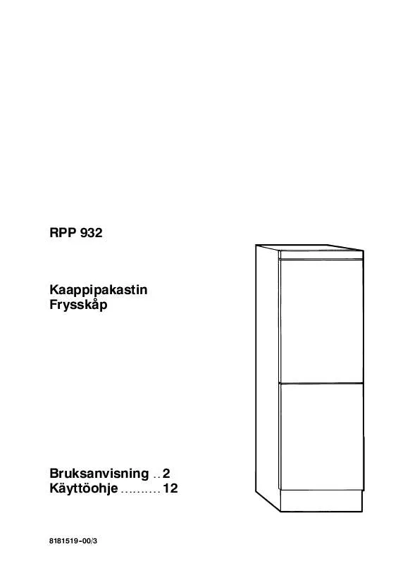 Mode d'emploi ROSENLEW RPP932