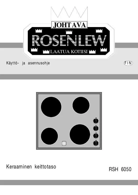 Mode d'emploi ROSENLEW RSH6050