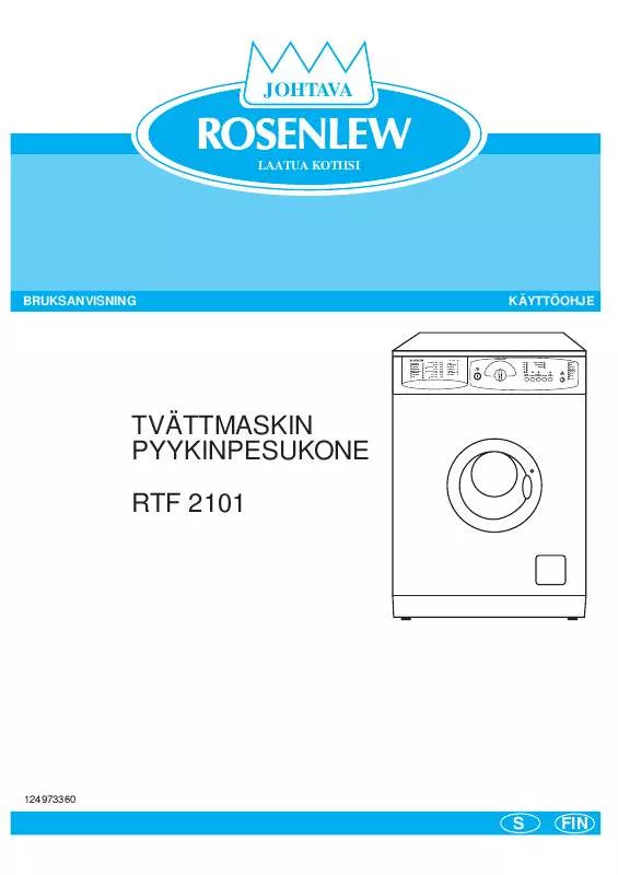 Mode d'emploi ROSENLEW RTF1018