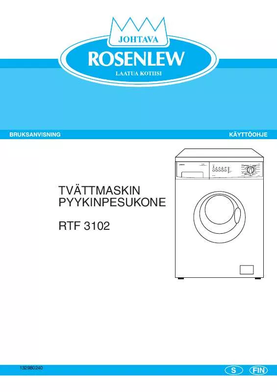 Mode d'emploi ROSENLEW RTF3102