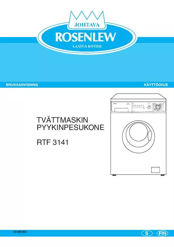 Mode d'emploi ROSENLEW RTF3141