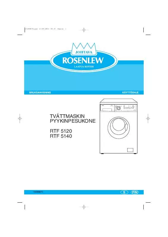 Mode d'emploi ROSENLEW RTF5140