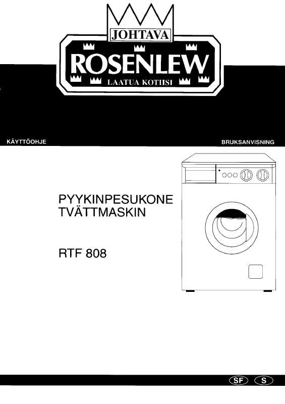 Mode d'emploi ROSENLEW RTF808