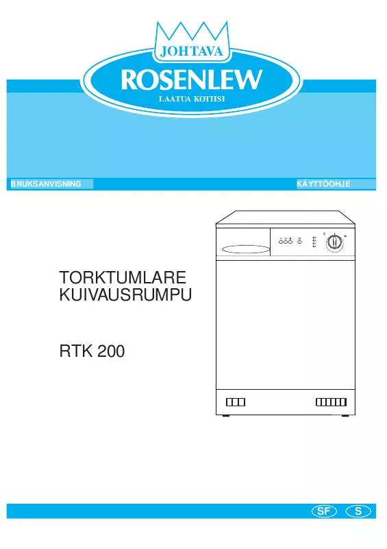 Mode d'emploi ROSENLEW RTK200