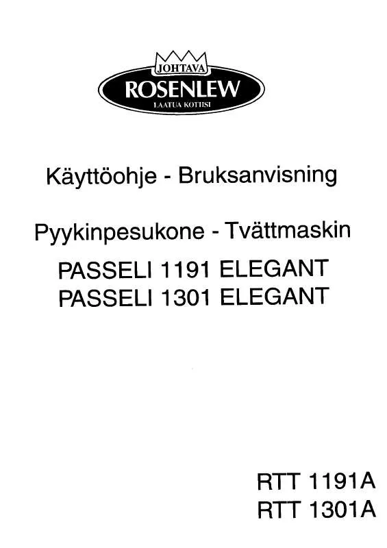 Mode d'emploi ROSENLEW RTT1191A