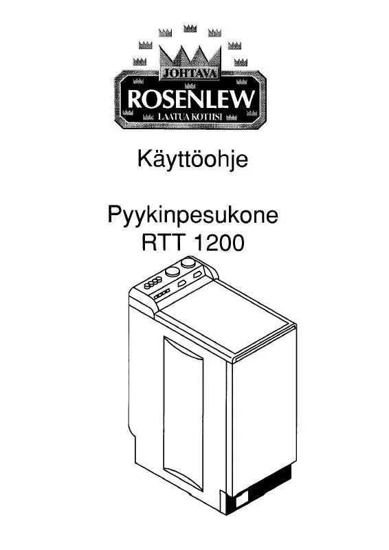 Mode d'emploi ROSENLEW RTT1200