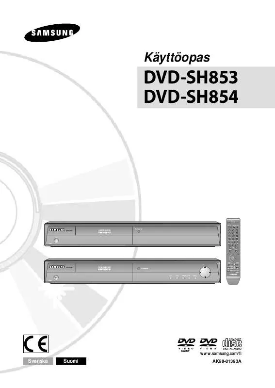Mode d'emploi SAMSUNG DVD-SH853