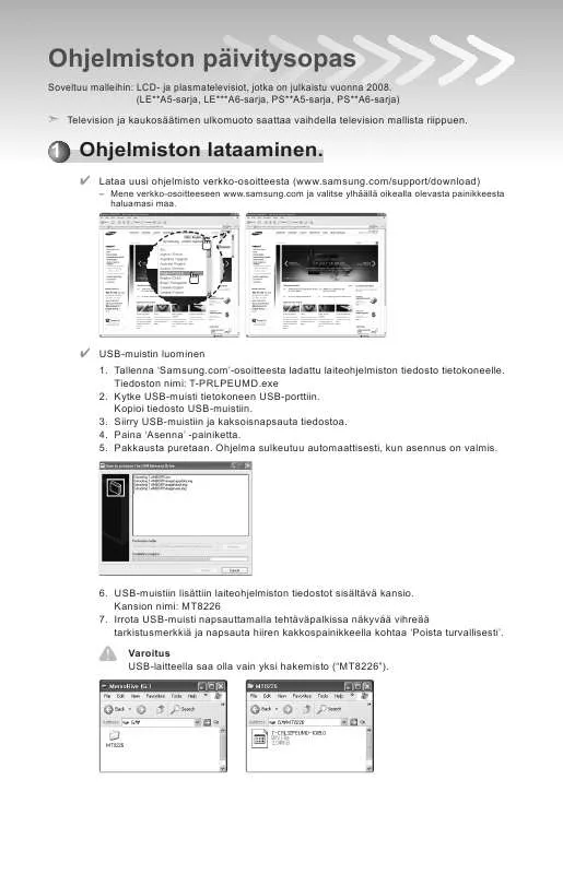Mode d'emploi SAMSUNG PS50A551S3R