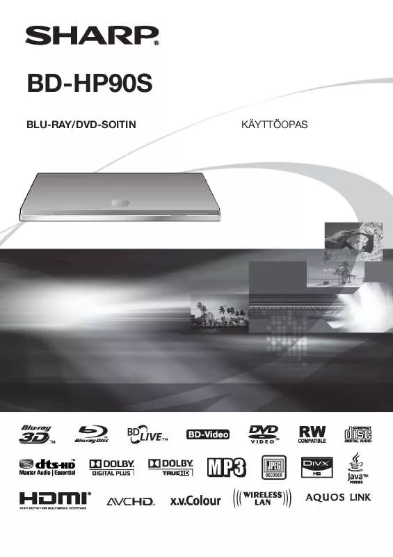 Mode d'emploi SHARP BD-HP90S