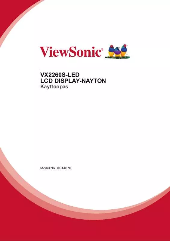 Mode d'emploi VIEWSONIC VX2260S-LED