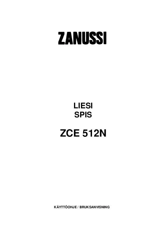 Mode d'emploi ZANUSSI ZCE512N