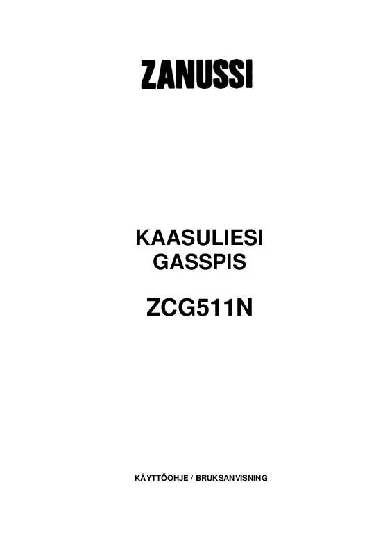 Mode d'emploi ZANUSSI ZCG511N