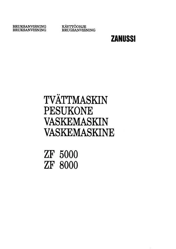 Mode d'emploi ZANUSSI ZF5000