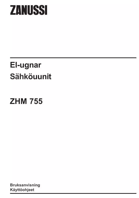 Mode d'emploi ZANUSSI ZHM755N