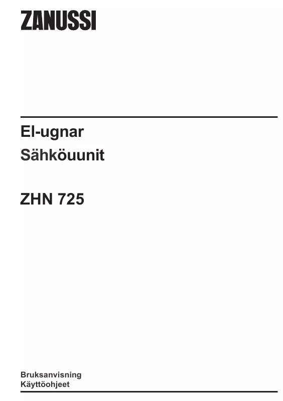 Mode d'emploi ZANUSSI ZHN725N