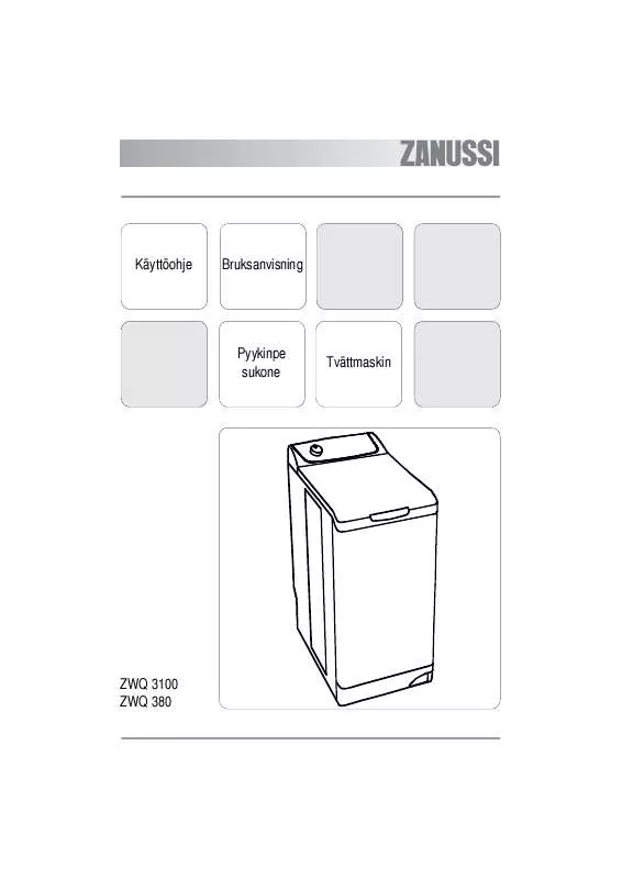 Mode d'emploi ZANUSSI ZWQ3100