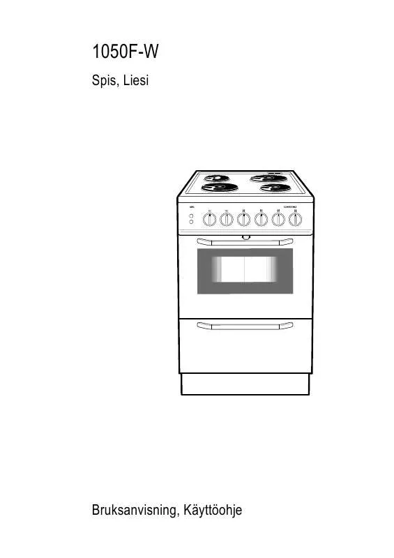 Mode d'emploi AEG-ELECTROLUX 1050F-W