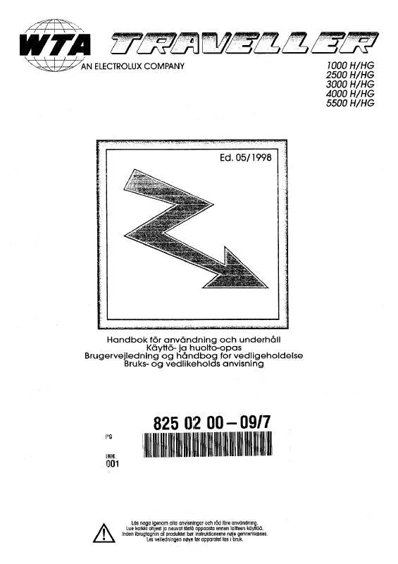 Mode d'emploi AEG-ELECTROLUX 2500 H