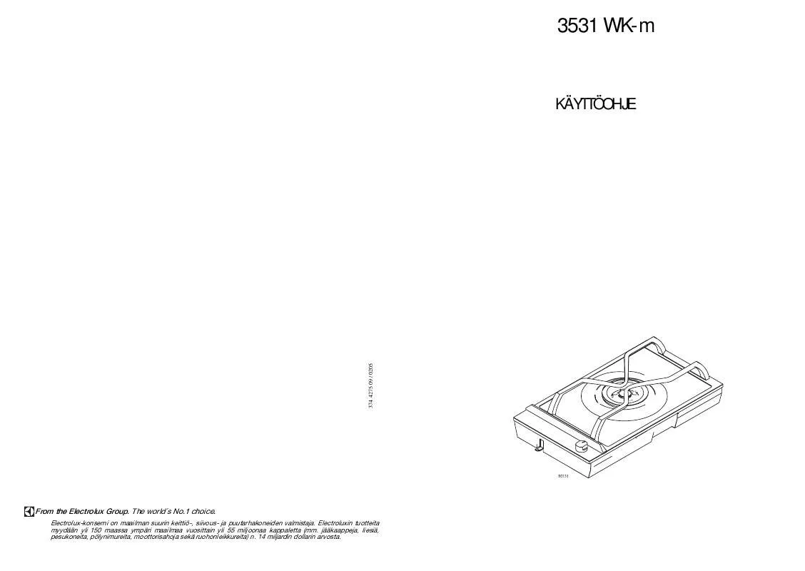 Mode d'emploi AEG-ELECTROLUX 3531WK-M