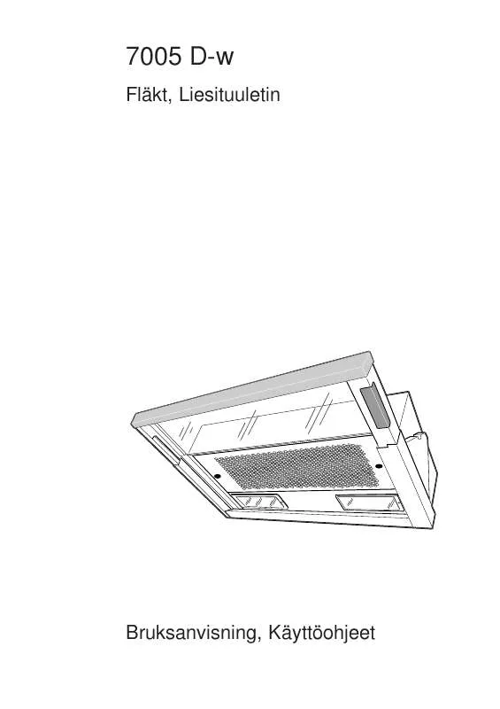 Mode d'emploi AEG-ELECTROLUX 7005D-W/S