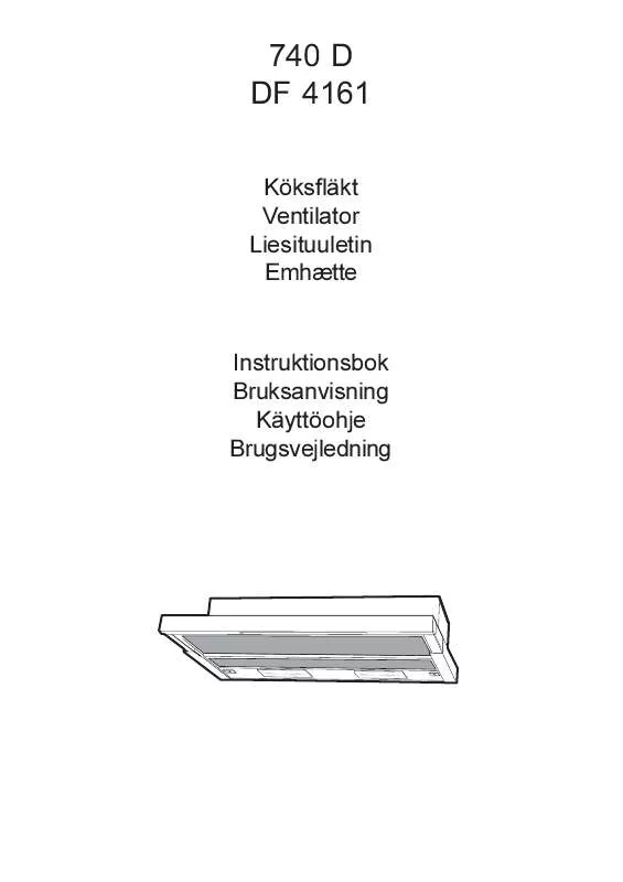 Mode d'emploi AEG-ELECTROLUX 740D-M