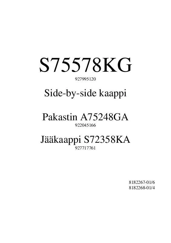 Mode d'emploi AEG-ELECTROLUX 75238-GA