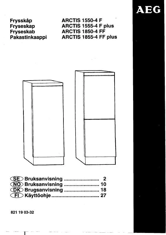 Mode d'emploi AEG-ELECTROLUX A1555-4FP