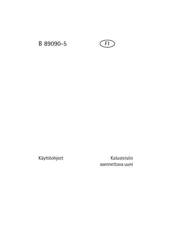 Mode d'emploi AEG-ELECTROLUX B89090-5