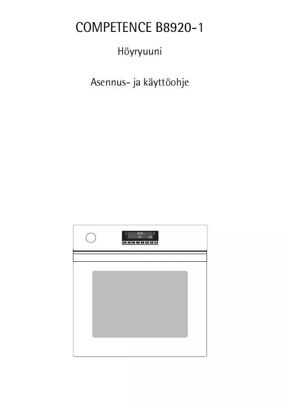 Mode d'emploi AEG-ELECTROLUX B8920-1-A