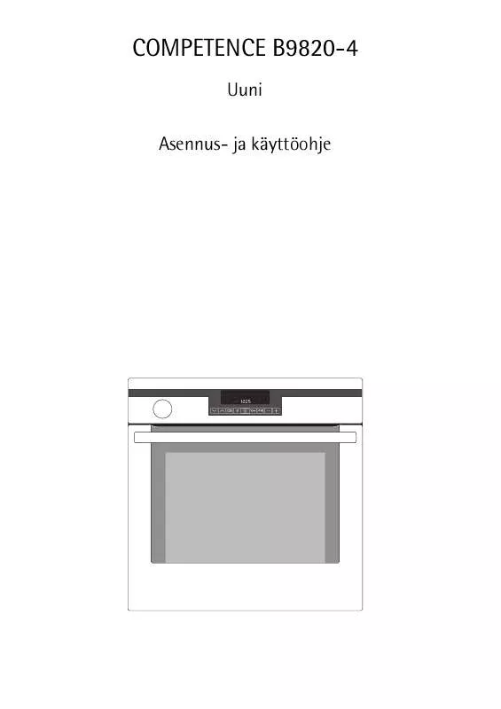 Mode d'emploi AEG-ELECTROLUX B9820-4-A