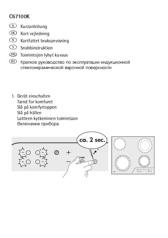 Mode d'emploi AEG-ELECTROLUX C67100K-MNAG1