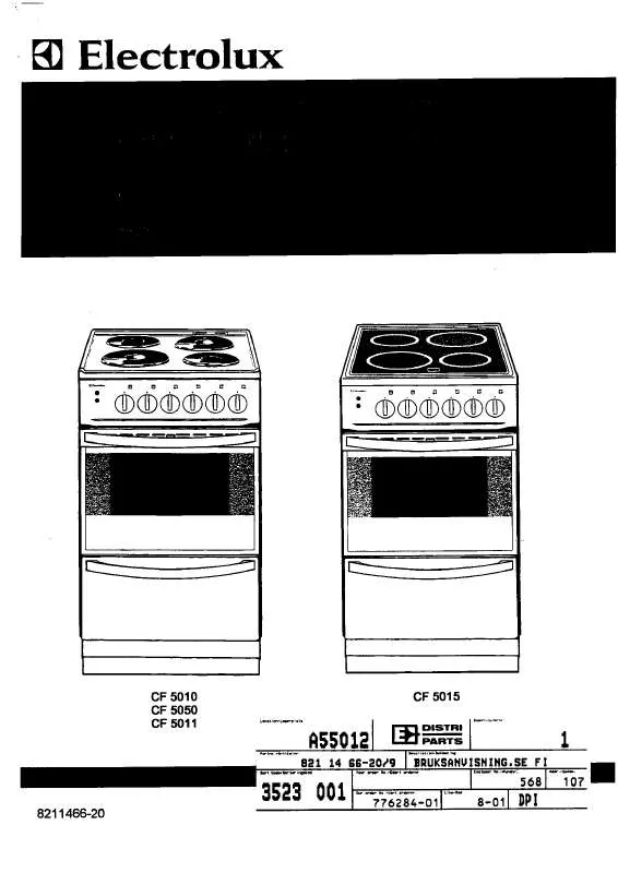 Mode d'emploi AEG-ELECTROLUX CF5010A